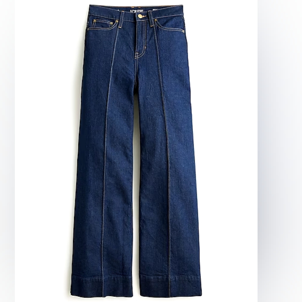 Pintuck Denim Trouser